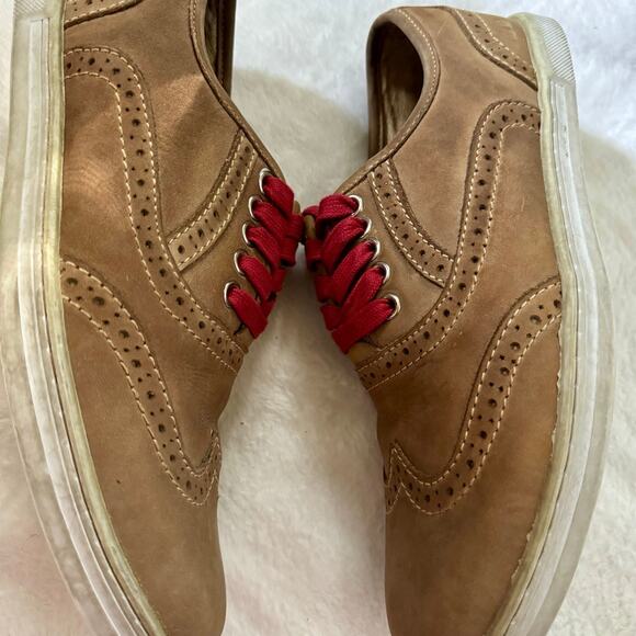 Bed/Stu Oxford Tan Leather Loafers With Red Laces Men’s Size 8.5 main image 6